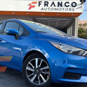 Nissan Versa SV 2022-3955-blue-franco-auto-motors-used-cars-for-sale-miami